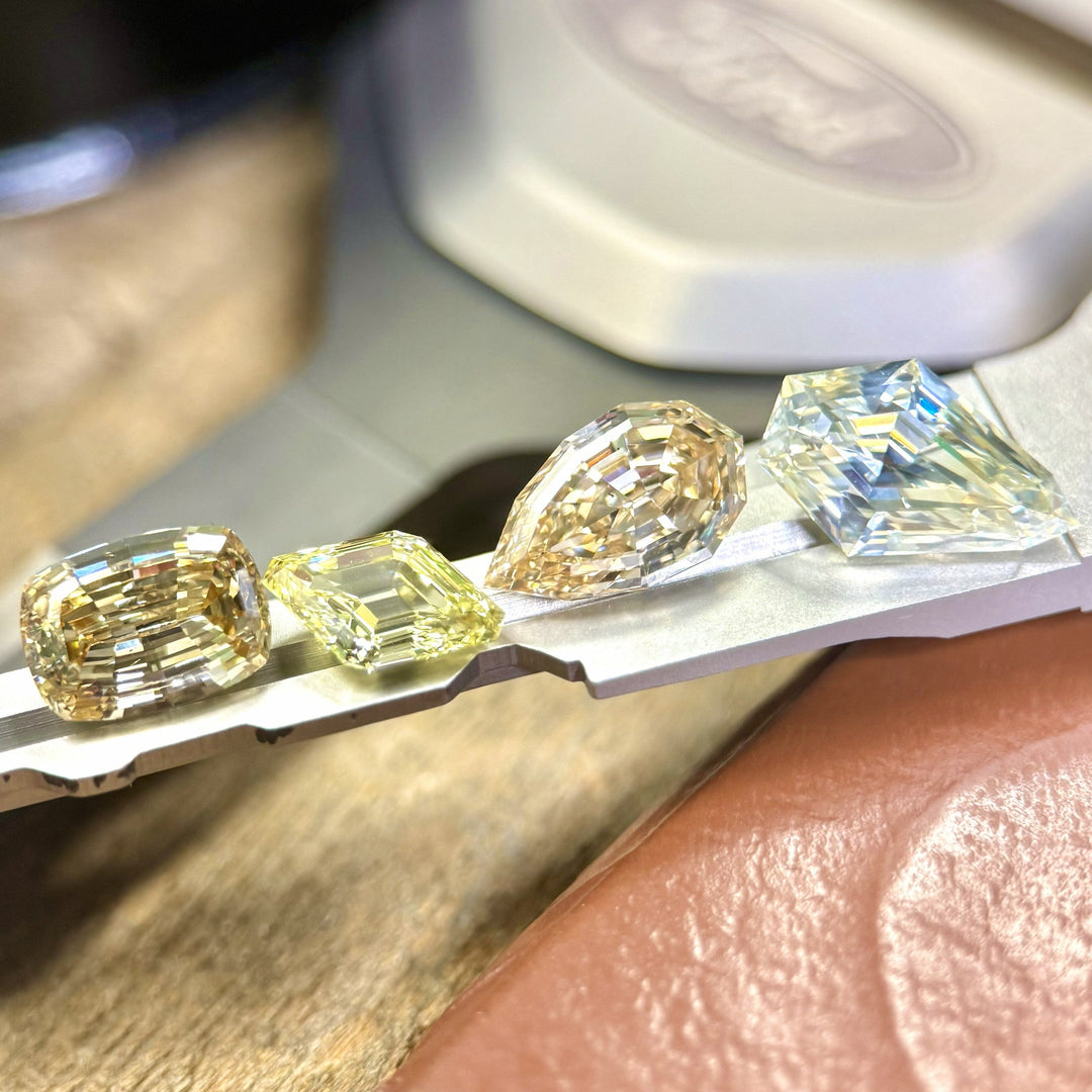 Ethically sourced natural diamonds — antique and geometric cuts with unique character — CBQ International.