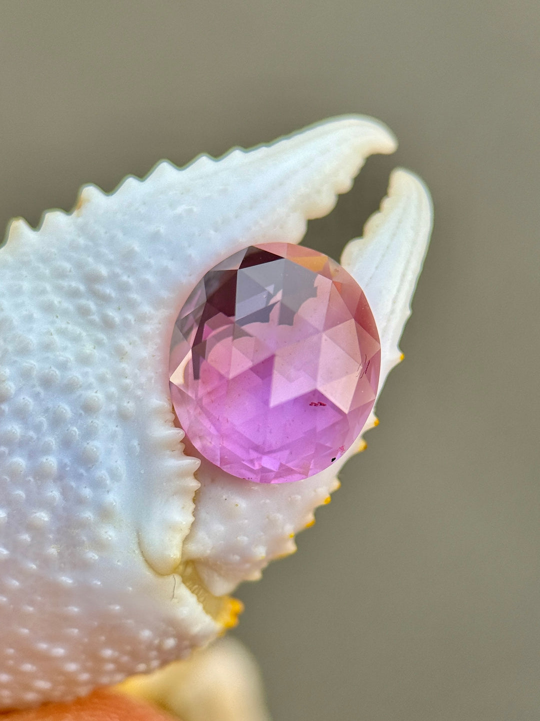 1.93CT Sapphire: Vivid Hot Pink Precision Oval Rose Cut