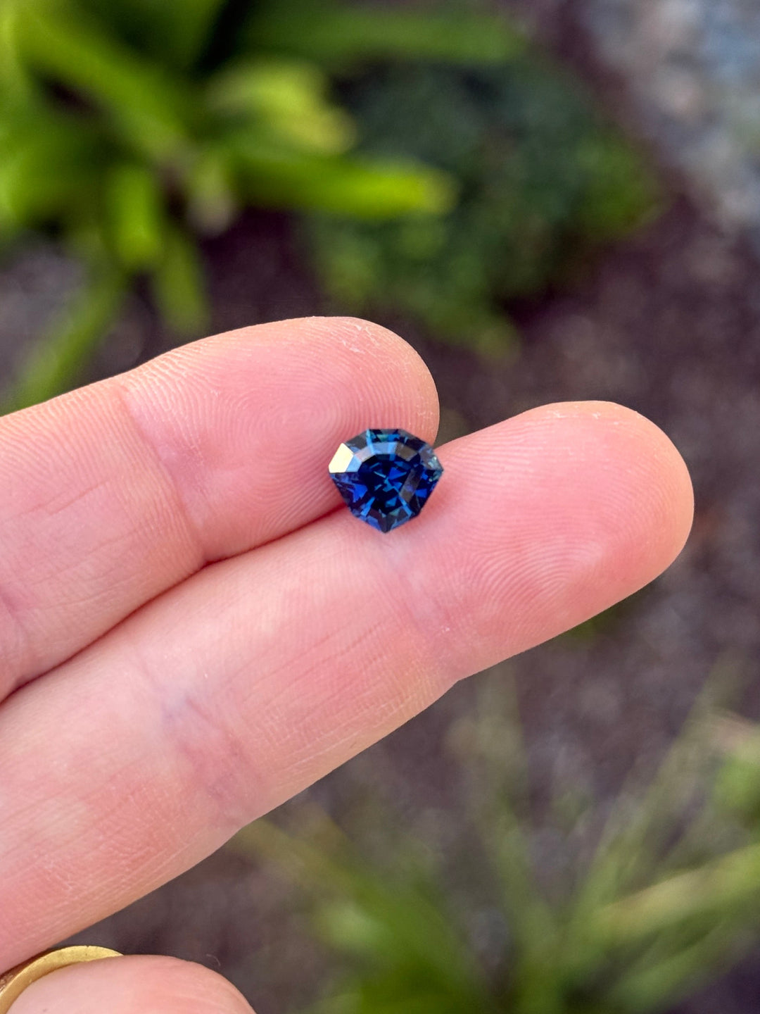 3.56CT Sapphire: Vivid Royal Teal Blue Precision Custom Shield Mix Cut