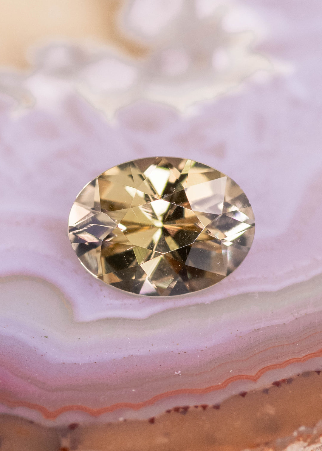 1.68CT Green Yellow Tanzanite Oval – Custom Mixed Cut