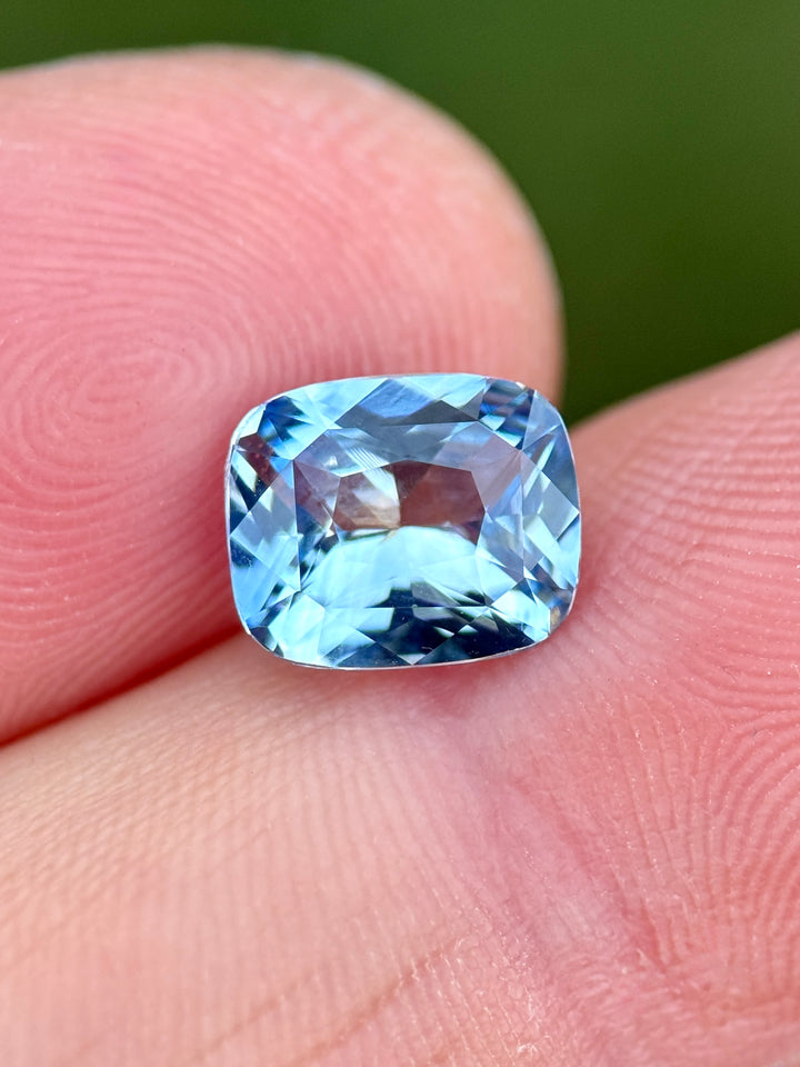 2.60CT Sapphire: Ceylon Cornflower Blue Precision Elongated Cushion Mixed Cut