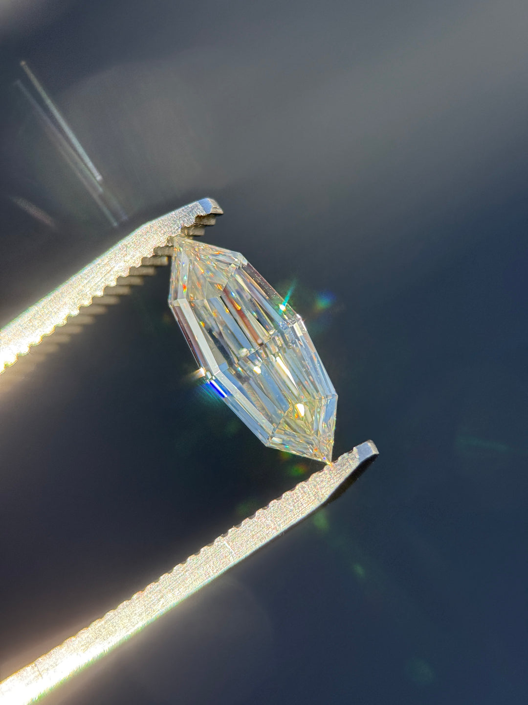 1.53CT Diamond: M Internally Flawless (IF) Antique Style Marquise Step Cut