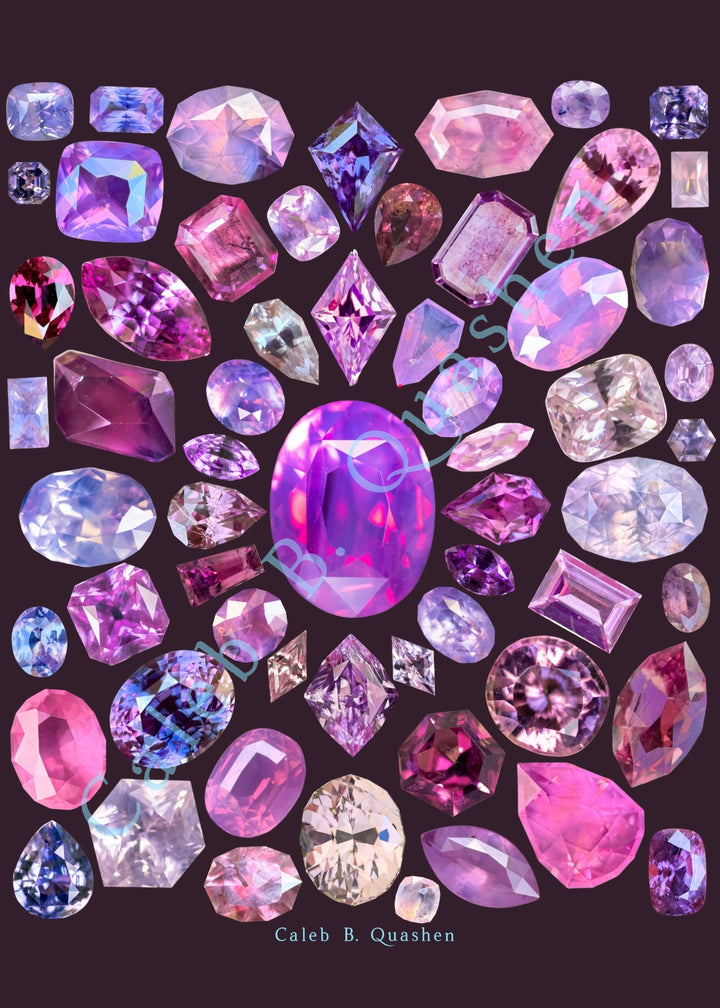 8x10 Gemstone Kaleidoscope Art Print: Dreamscape