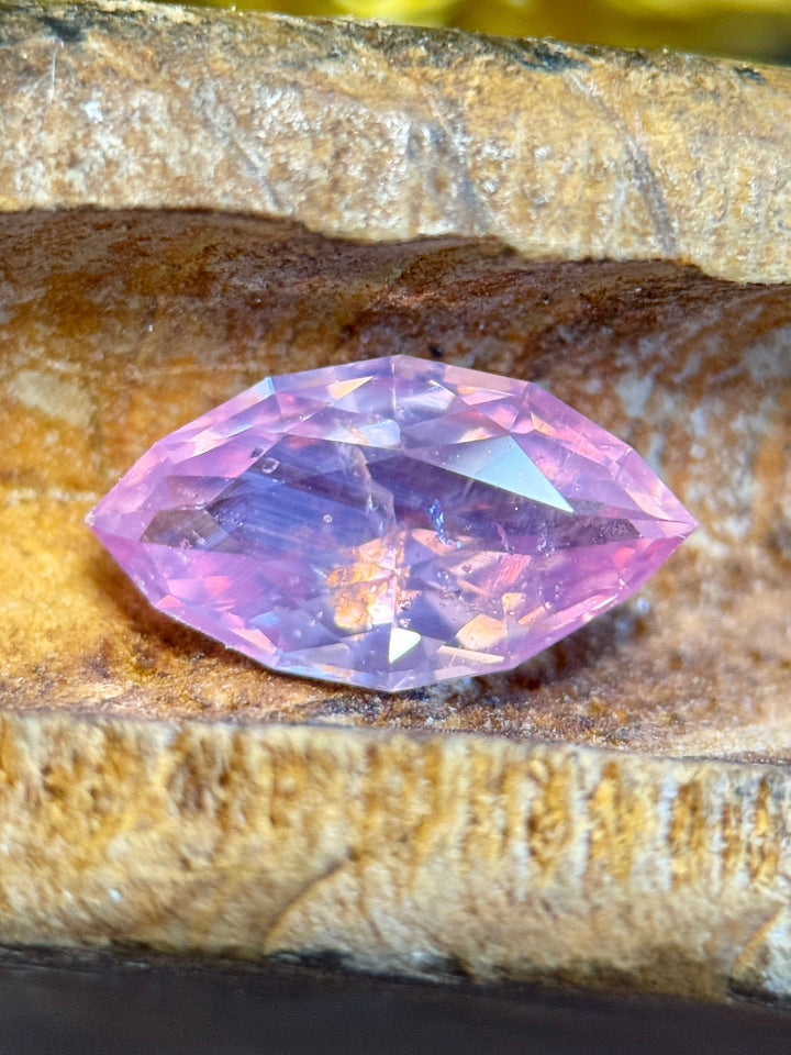2.00CT Sapphire: Opalescent Padparadscha Precision Custom Marquise Mixed Cut