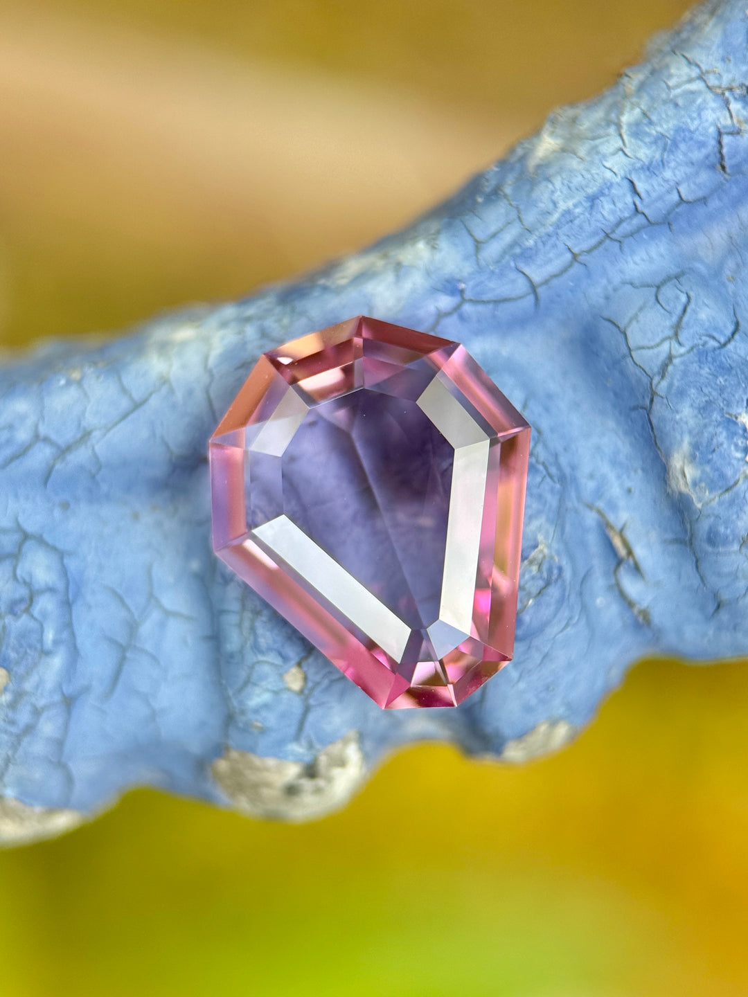 3.87 Spinel: Vivid Pink Custom Shield Step Cut