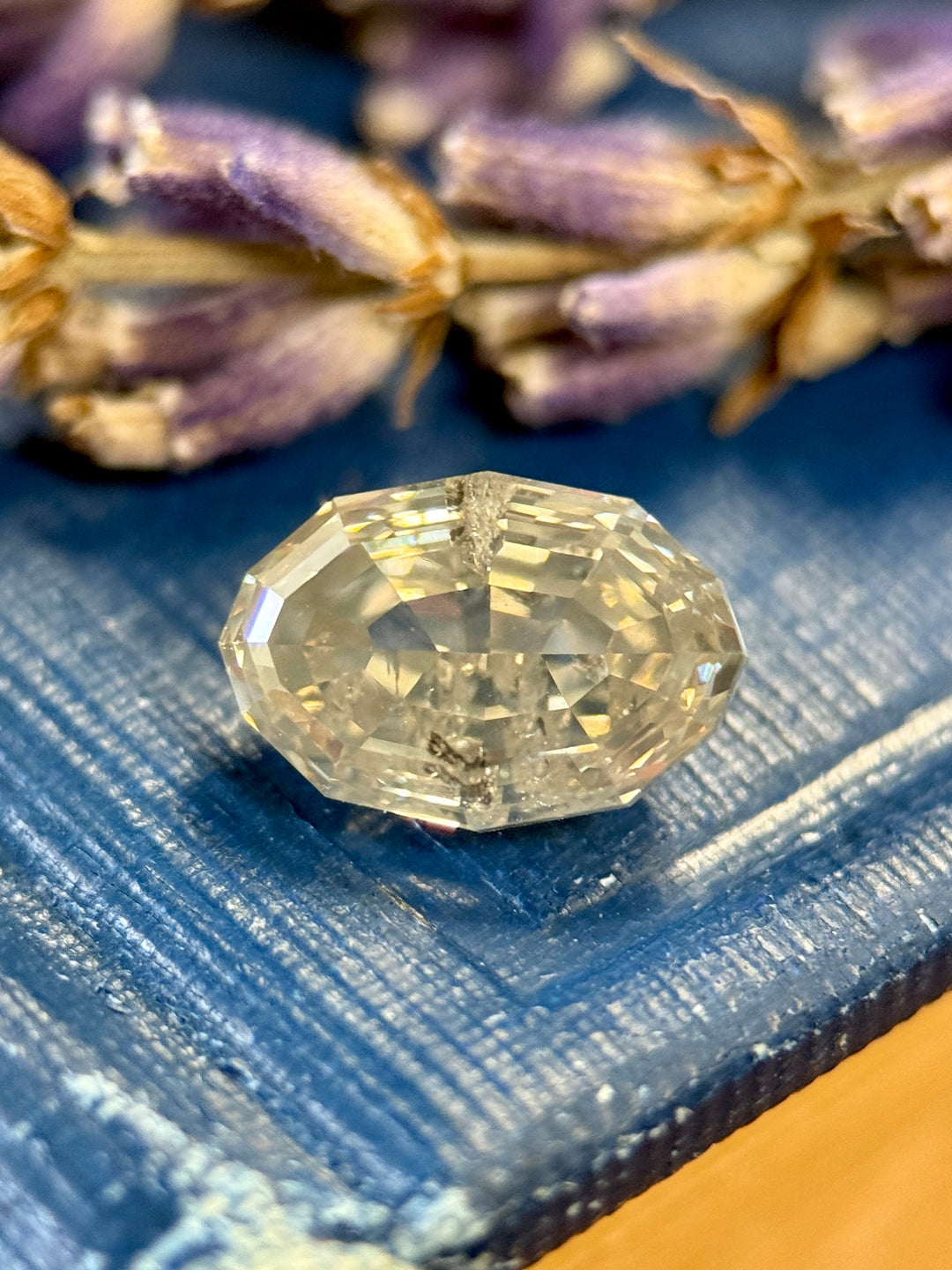2.53CT Diamond: Fancy Gray Antique Style Step Cut Moval
