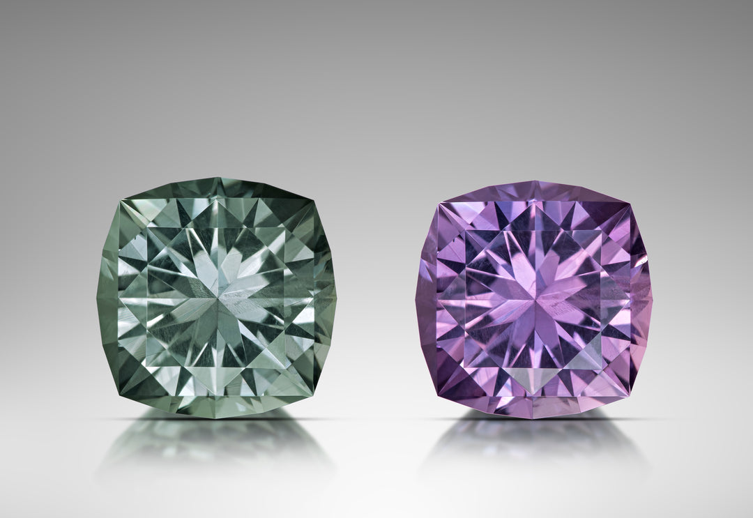 A picture of the different colors of the 3.13 Montana Sapphire. 
