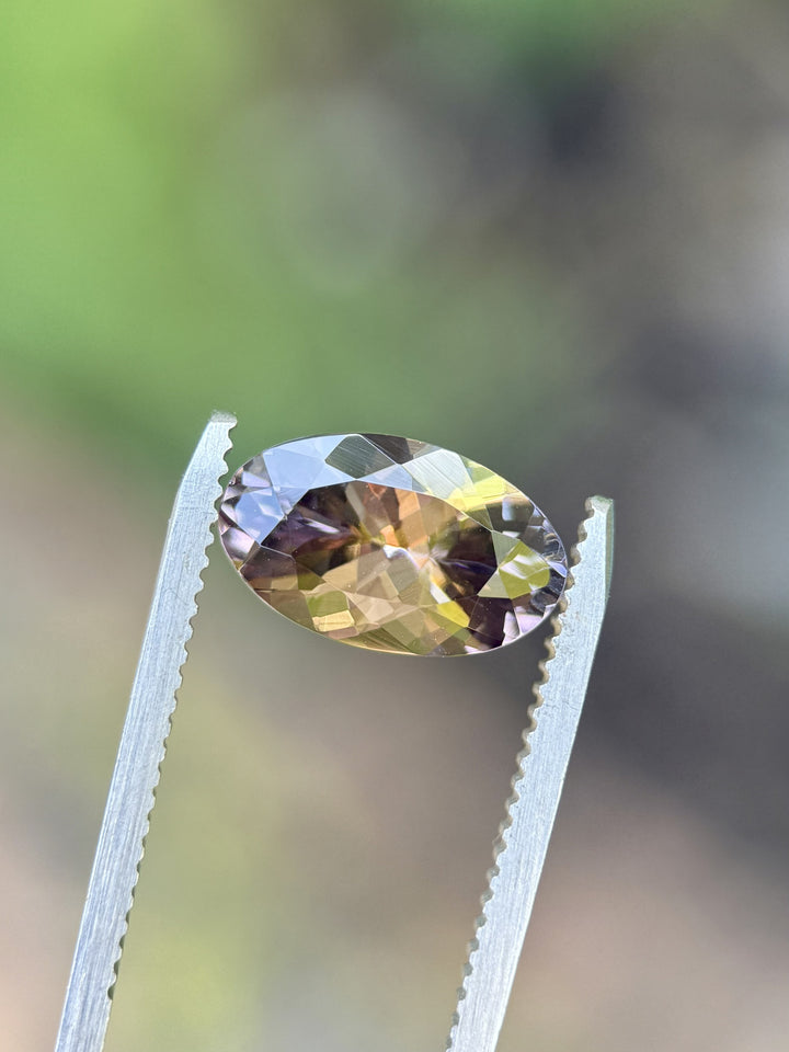 Unheated 3.75ct Tanzanite in Rare Reddish Orange | Custom Moval Shape