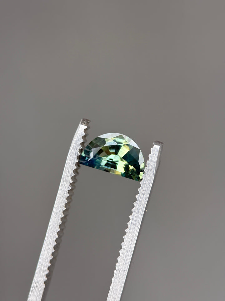 1.00CT Sapphire: Green Custom Half Moon