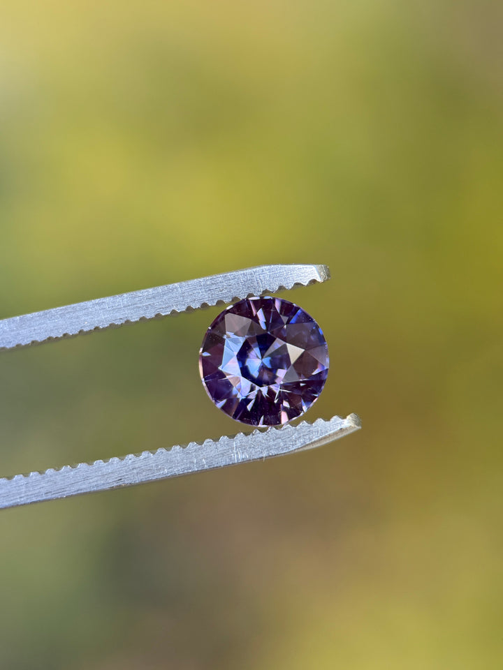 2.02CT Sapphire: Pink Violet Purple Custom Round Brilliant Cut