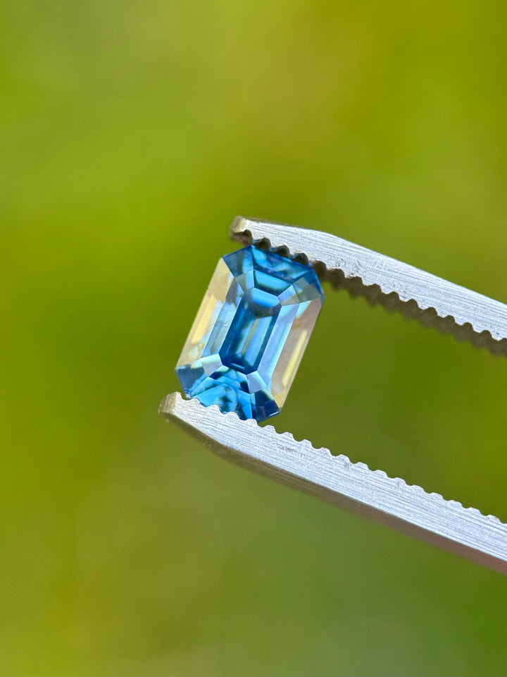 1.69CT Sapphire: Vibrant Sky Blue Precision Emerald Cut