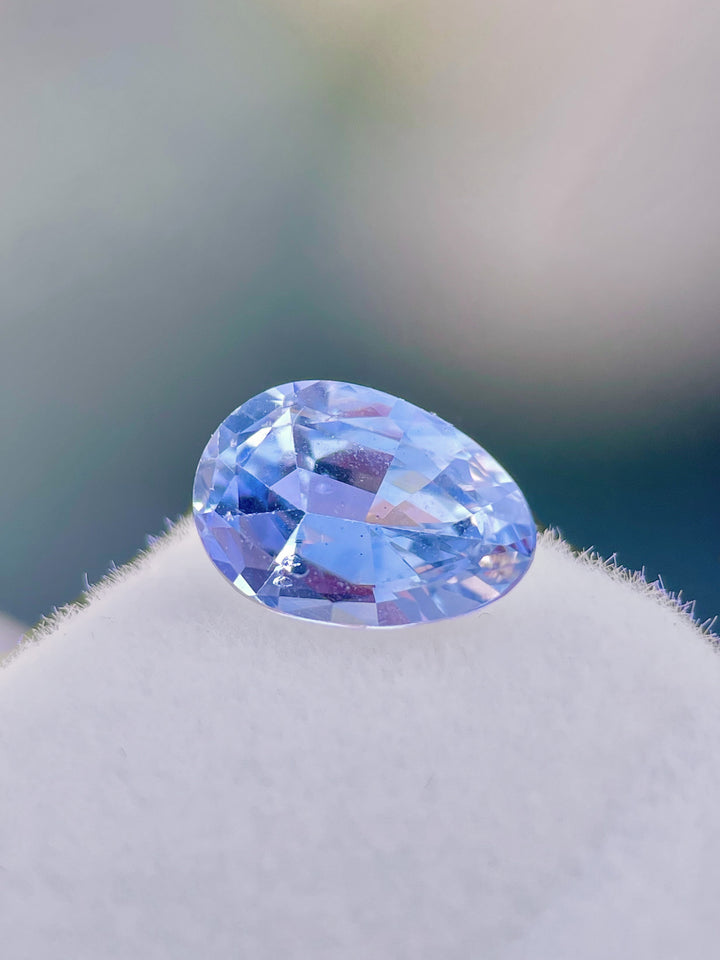 1.74CT Sapphire: Ceylon and Denim Blue Custom Poval Cut