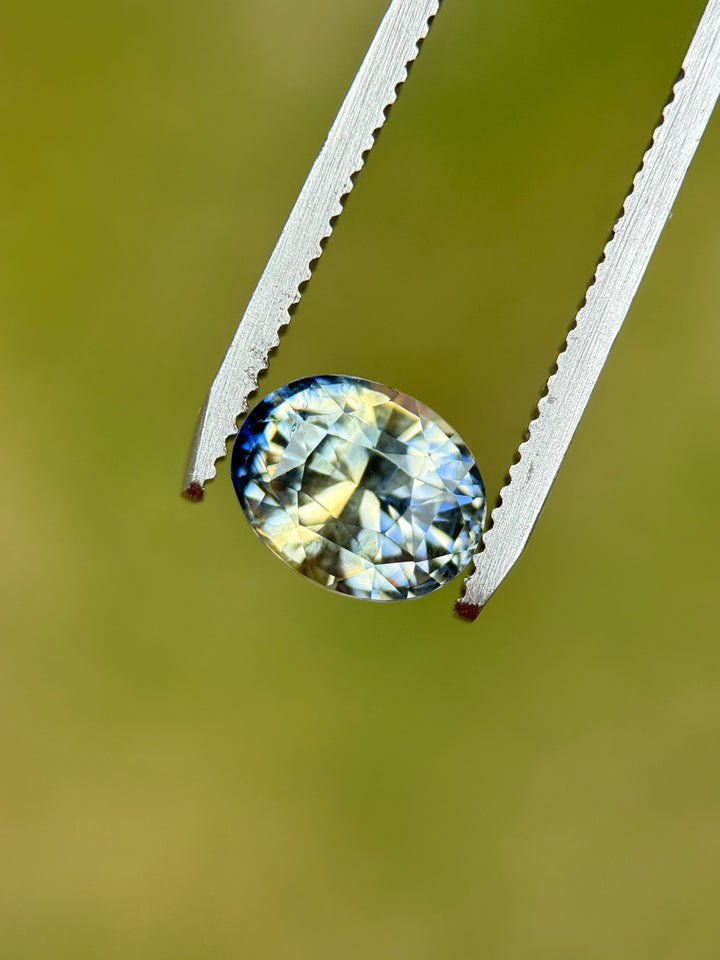 3.57CT Sapphire: Yellow Blue Parti Precision Oval Mix