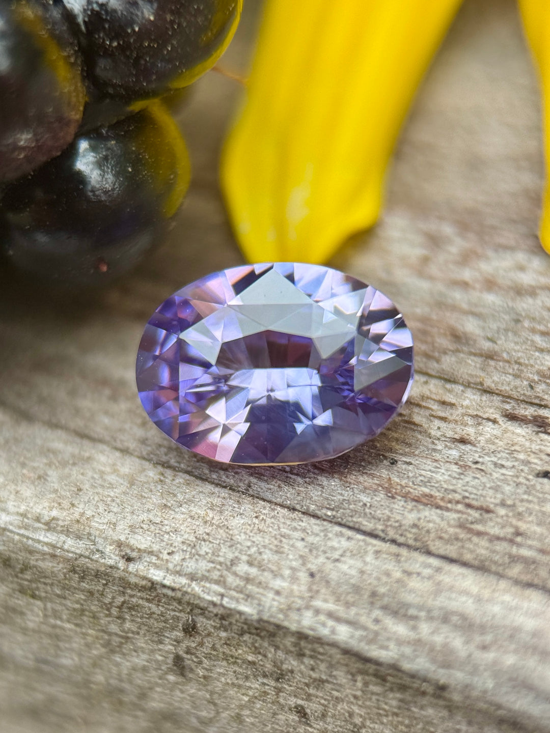 2.03CT Sapphire: Pink Violet Purple Precision Oval Mix Cut
