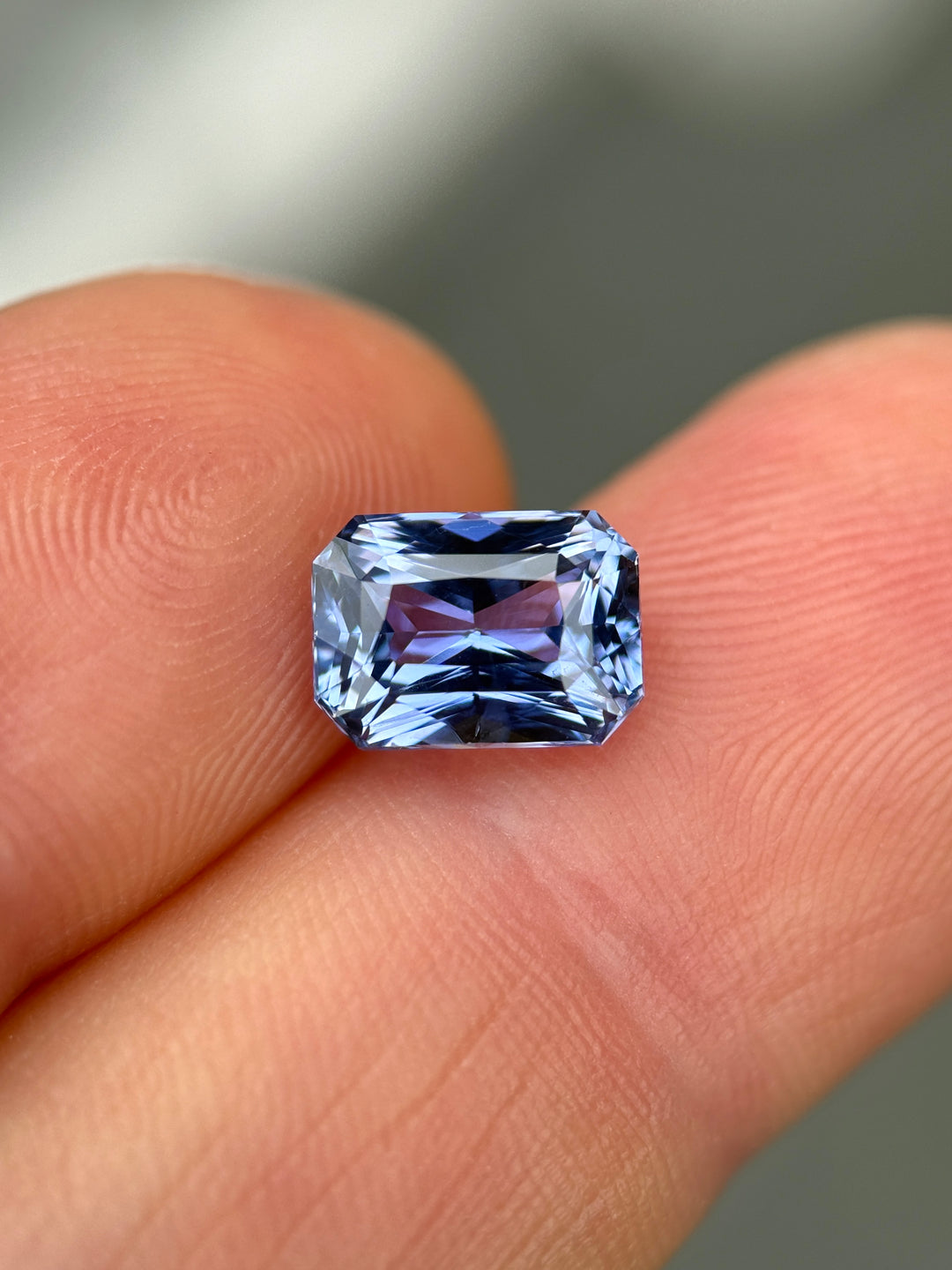 3.16CT Sapphire: Cornflower Blue Precision Custom Radiant Cut