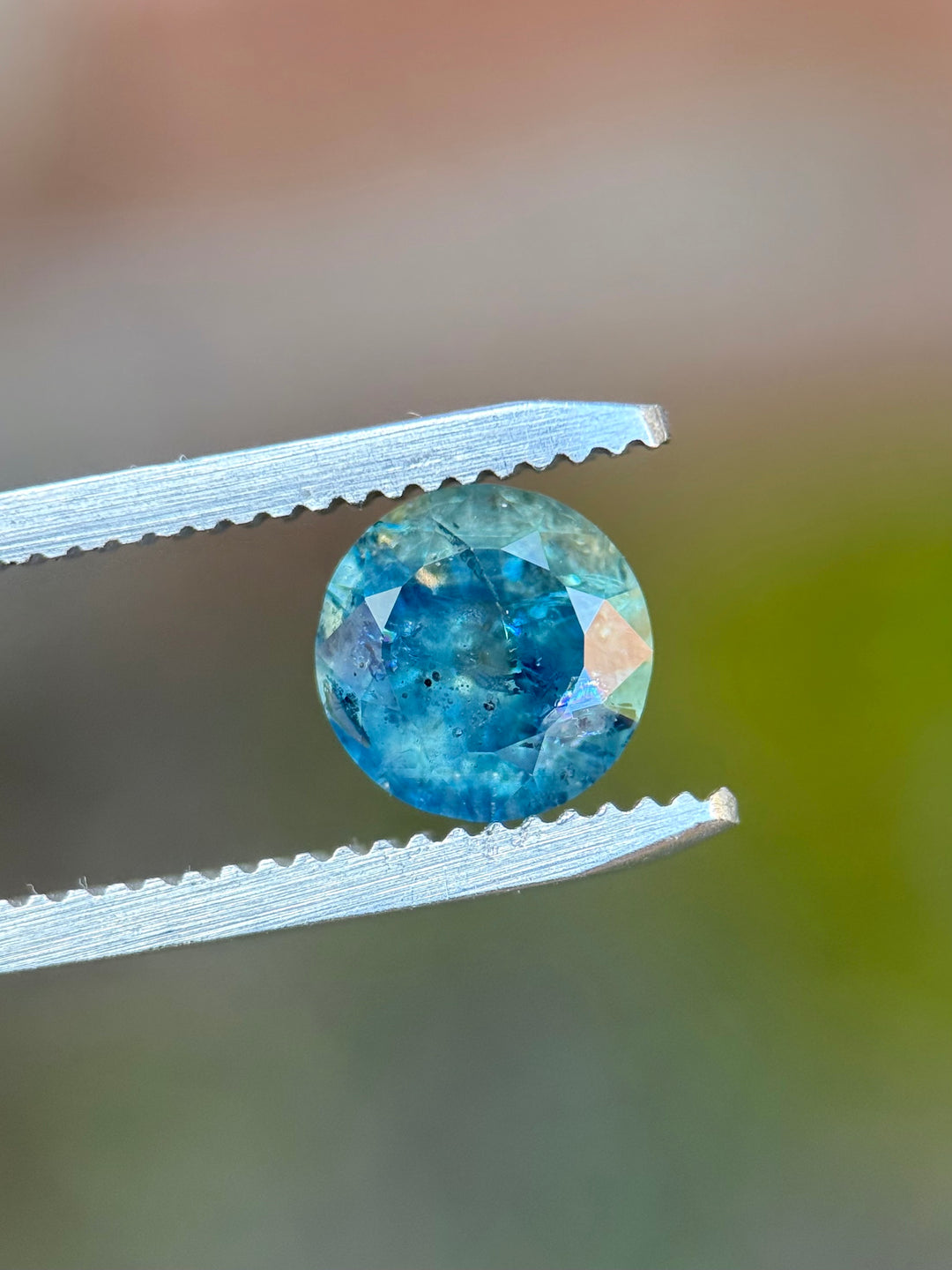 2.23CT Sapphire: Oceanic Teal Greenish Blue Antique Style Custom Old European Cut