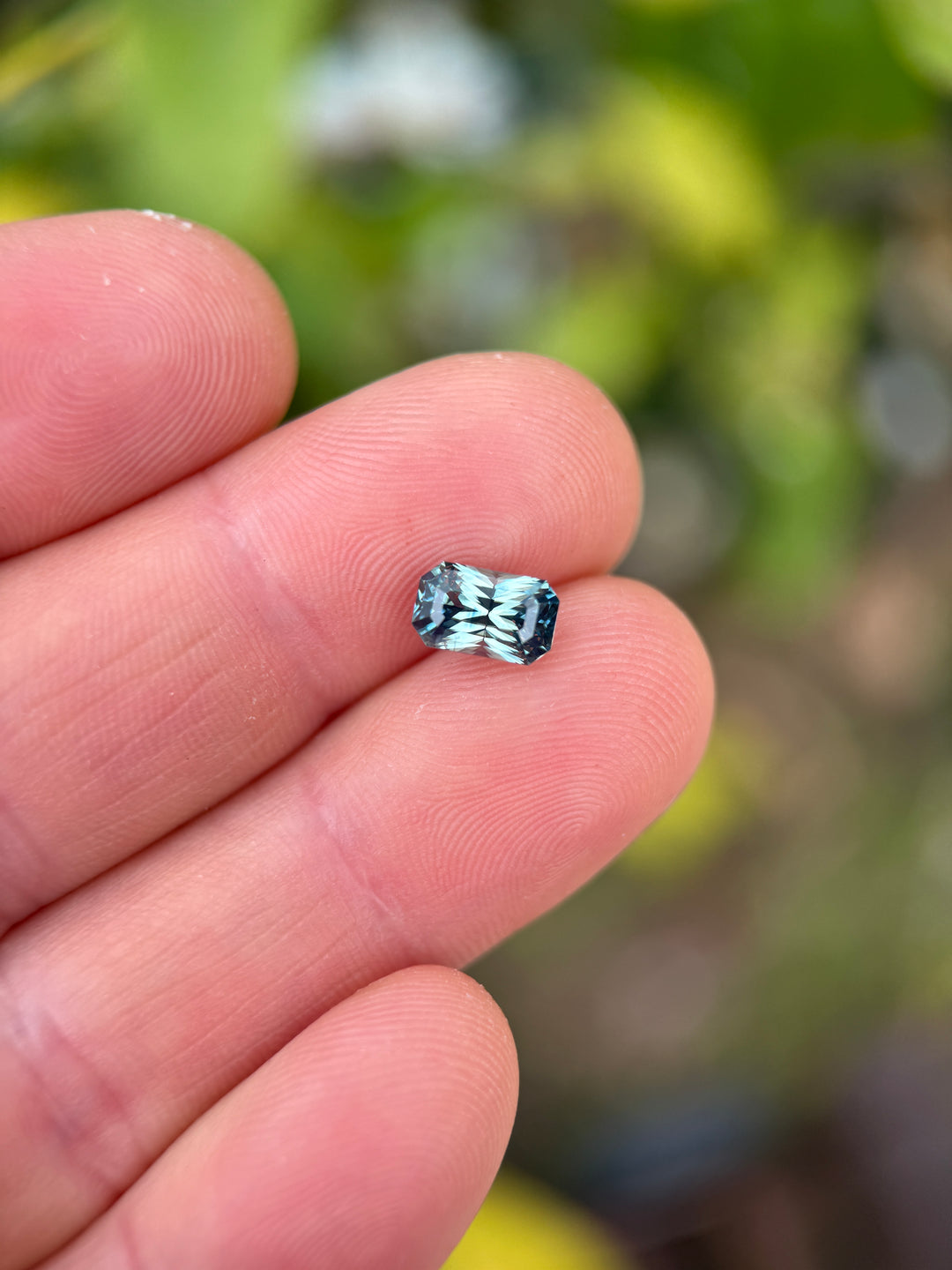 2.28CT Sapphire: Teal Blue Green Precision Elongated Radiant Cut