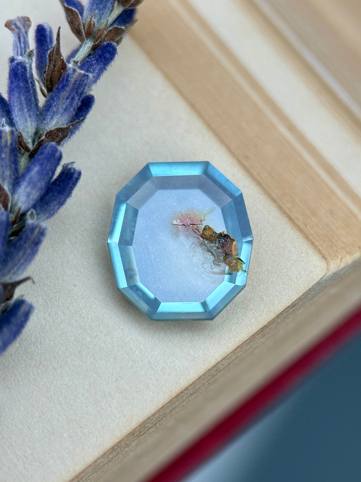 2.48CT Sapphire: Celestial Glacier Vivid Teal Blue Precision Custom Portrait Cut