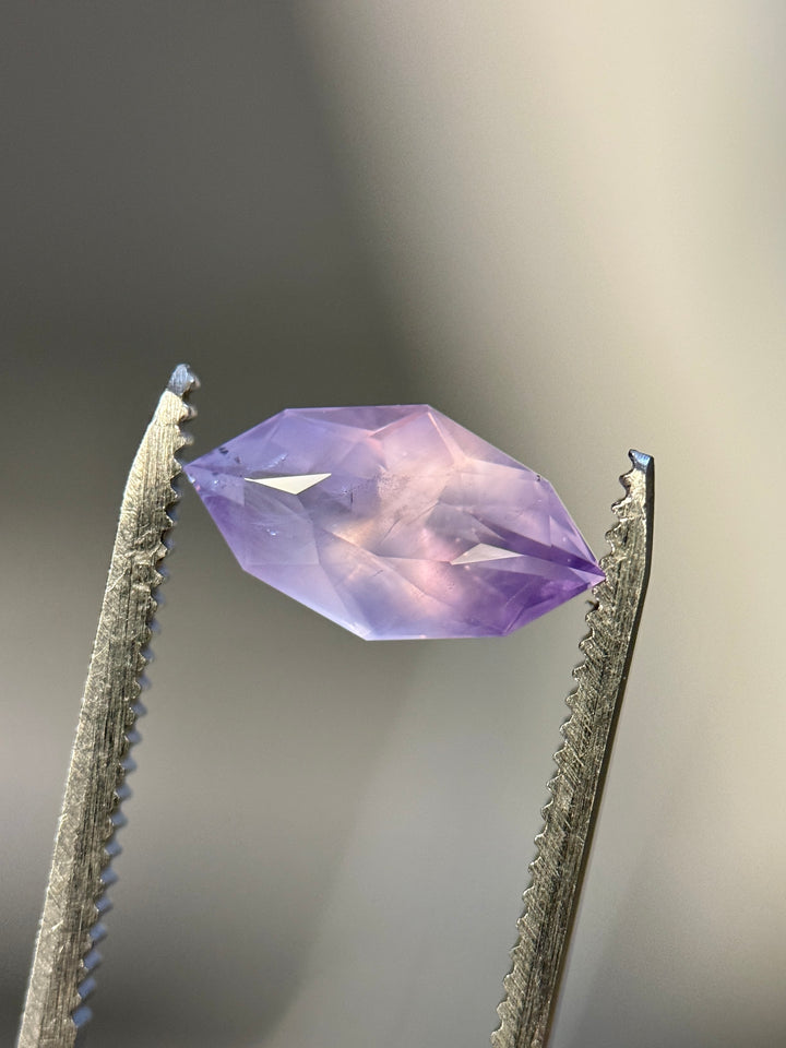 3.38CT Sapphire: Opalescent Purple Precision Custom Marquise Cut