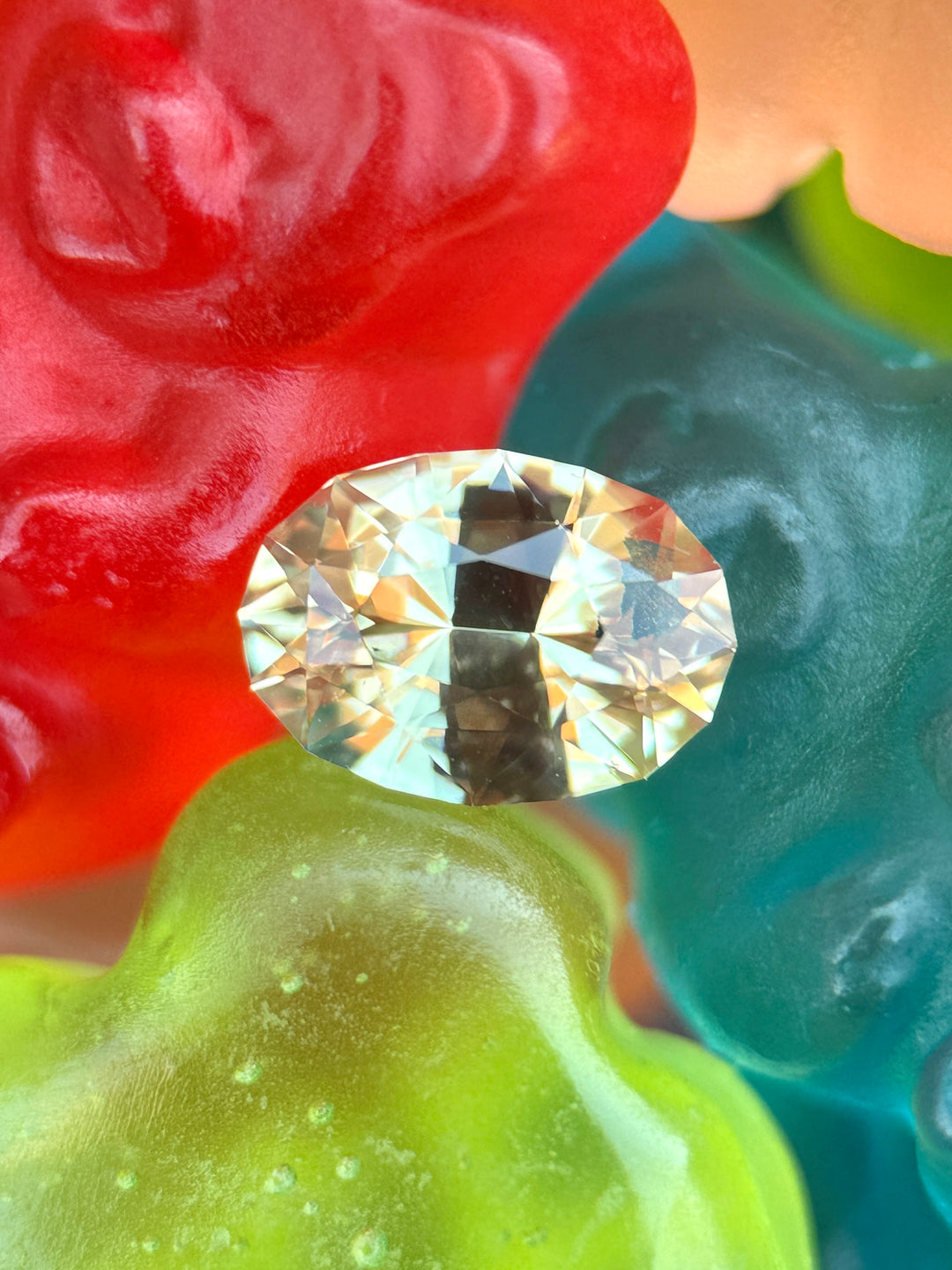 2.43CT Sapphire: Rosy Champagne Precision Custom Oval Brilliant Cut