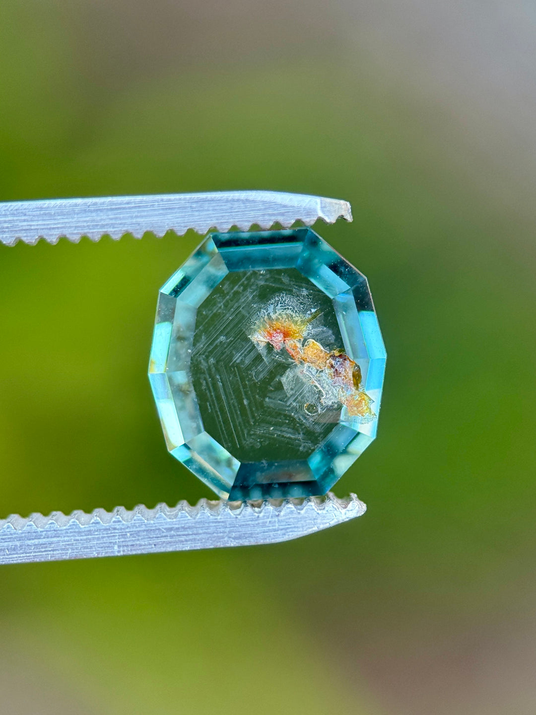 2.48CT Sapphire: Celestial Glacier Vivid Teal Blue Precision Custom Portrait Cut