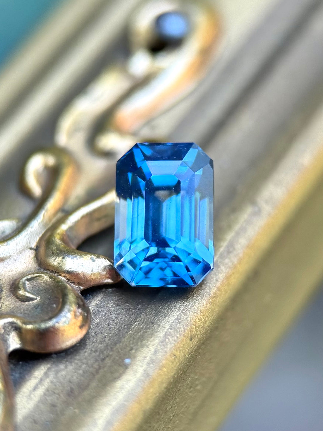 1.69CT Sapphire: Vibrant Sky Blue Precision Emerald Cut