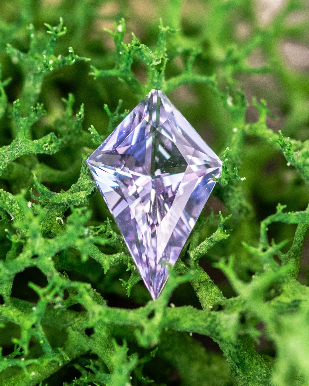 0.97CT Sapphire: Lilac Purple Custom Kite Cut