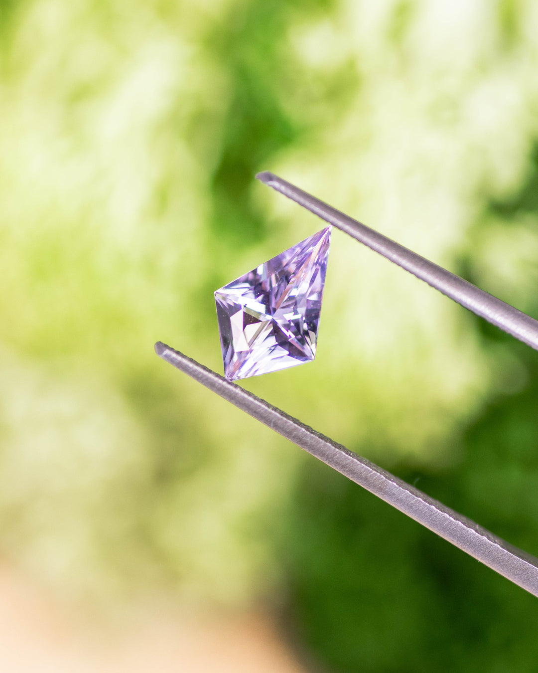 0.97CT Sapphire: Lilac Purple Custom Kite Cut