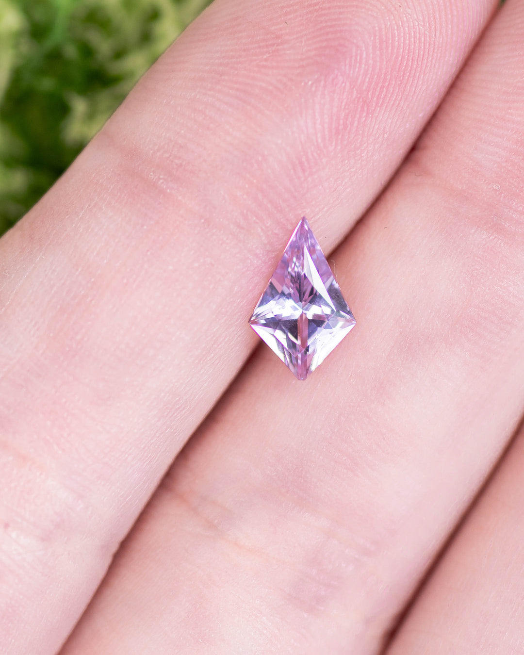 0.97CT Sapphire: Lilac Purple Custom Kite Cut