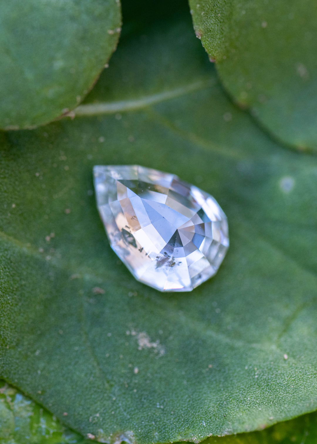 0.97CT Diamond: Salt and Pepper Geopear Cut