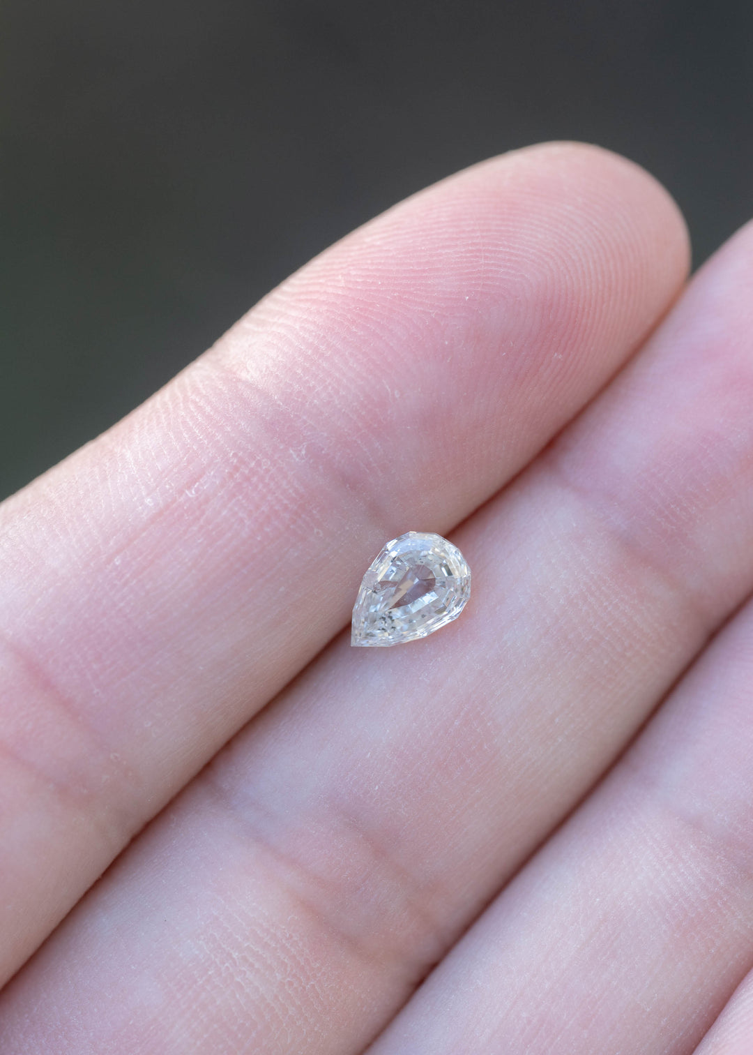 0.97CT Diamond: Salt and Pepper Geopear Cut