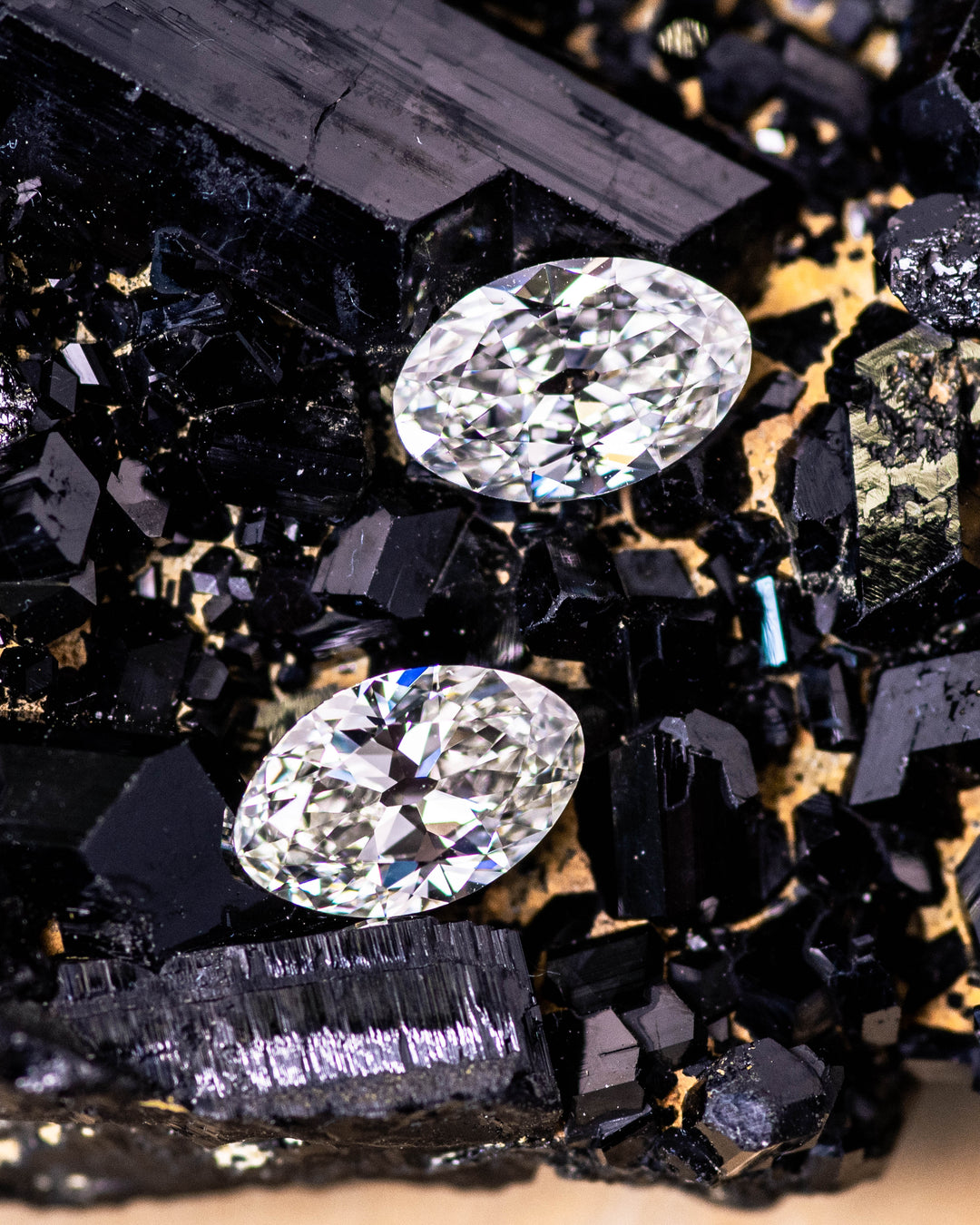 1.43CTW Matched Diamond Pair: J-K VS1-VVS2 Antique Moval Cut