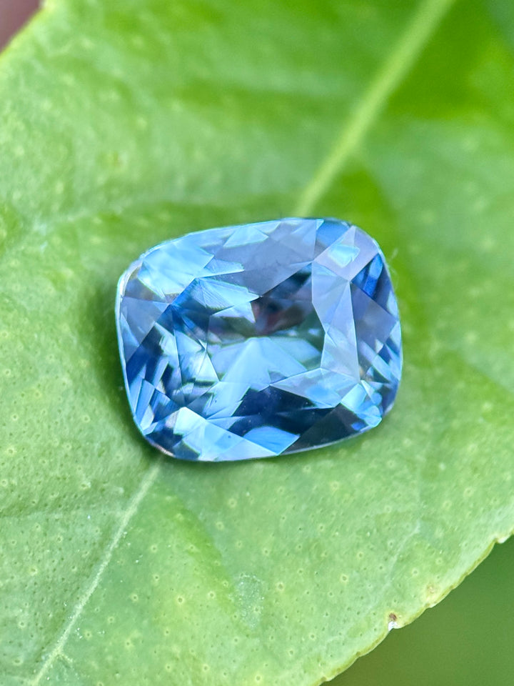 2.60CT Sapphire: Ceylon Cornflower Blue Precision Elongated Cushion Mixed Cut