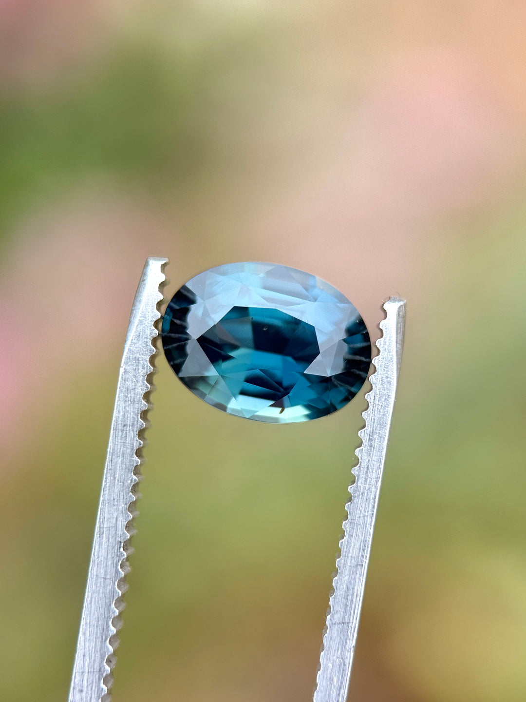 3.02CT Sapphire: Color Change from Teal Blue Green to Purple Blue Precision Oval Mix Cut