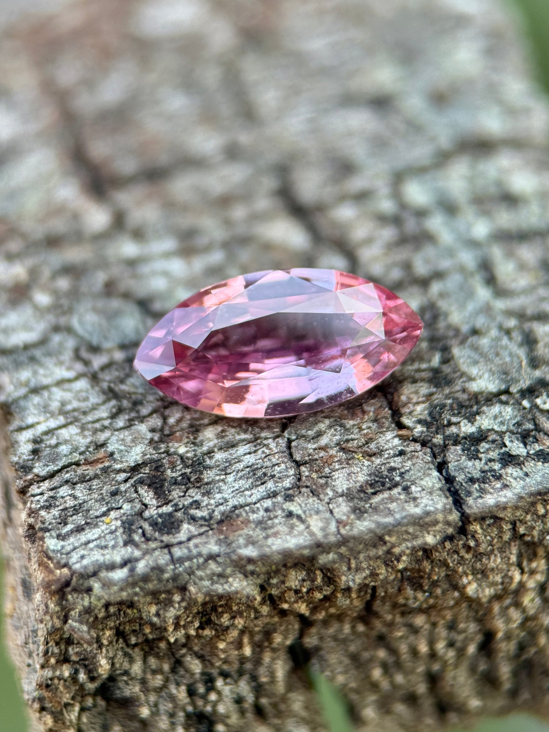 2.00CT Sapphire: Vibrant Sunset Orange Pink Padparadscha Marquise Mixed Cut