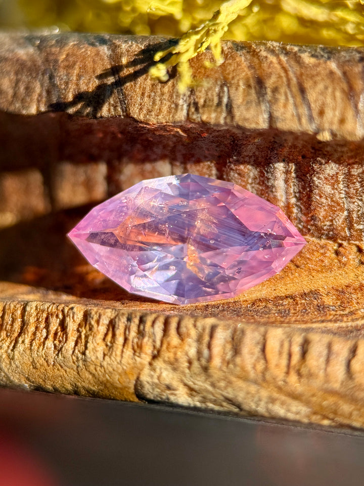2.00CT Sapphire: Opalescent Padparadscha Precision Custom Marquise Mixed Cut