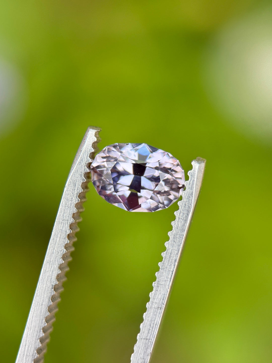 1.61CT Sapphire: Color Change Silvery Lavender Peach to Mauve Purple Precision Custom Oval Brilliant Cut