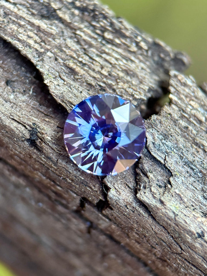 2.02CT Sapphire: Pink Violet Purple Custom Round Brilliant Cut