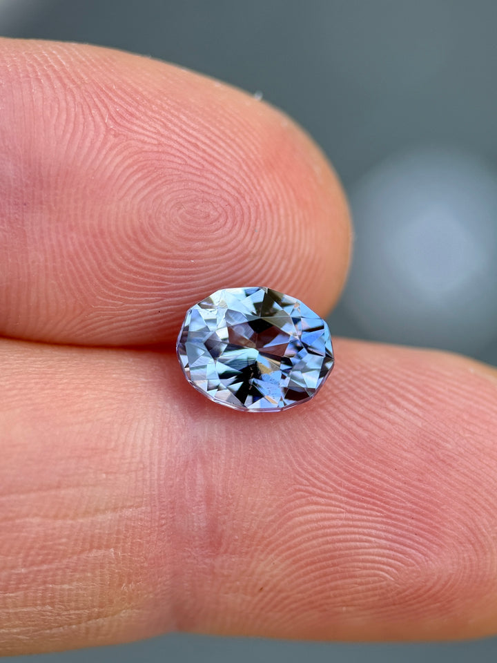 2.47CT Tanzanite: Mermaid Peach Pink Teal Blue Purple Precision Custom Geometric Oval Mix Cut