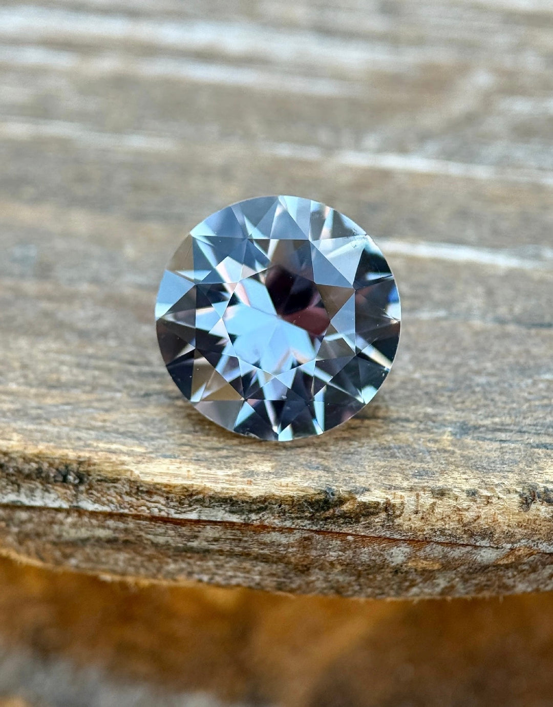 2.60CT Sapphire: Silver Grey To Steely Grey Purple Color Change Antique Style Transitional Round Modified Brilliant Cut