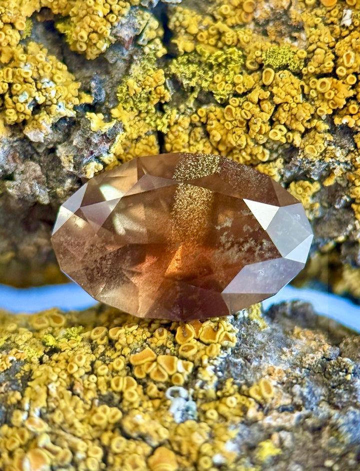 3.45CT Sapphire: Greenish Golden Yellow Brown Orange Color Shift Custom Elongated Oval