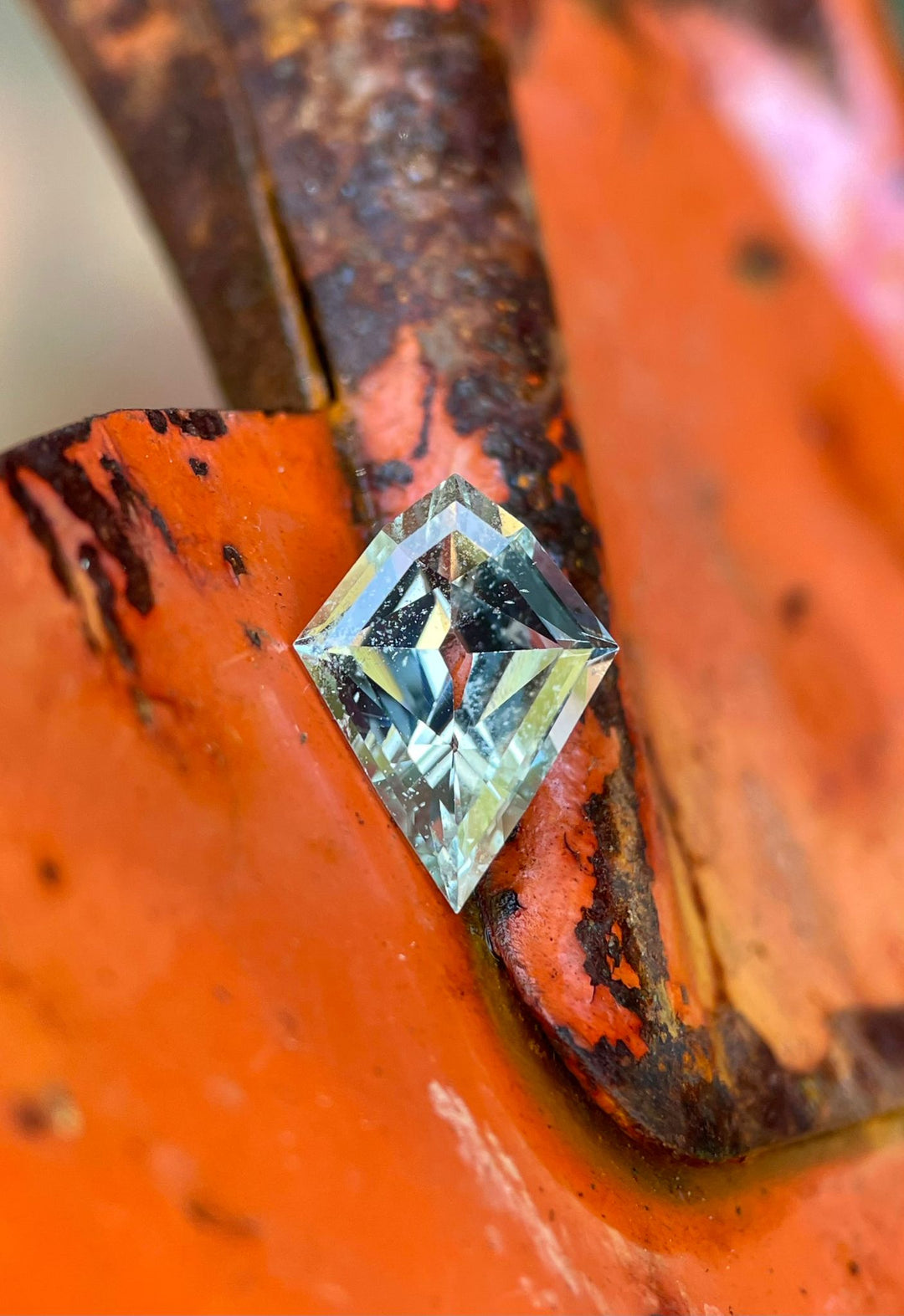 Green Seafoam Sapphire, Geometric Modified Step Cut Kite, 2.28 Carats, 11.60 x 8.70 x 4.00 mm, Ethically Sourced from Sri Lanka, No Treatment, Priced at $2280.00
