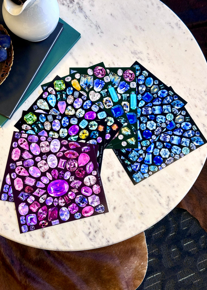 8x10 Gemstone Kaleidoscope Art Print: Moderne