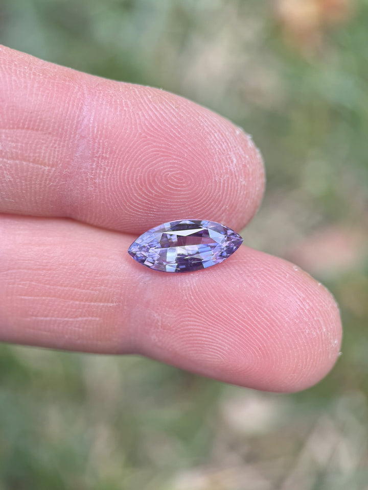 3.08CT Sapphire: Violet Purple Precision Marquise Brilliant Cut