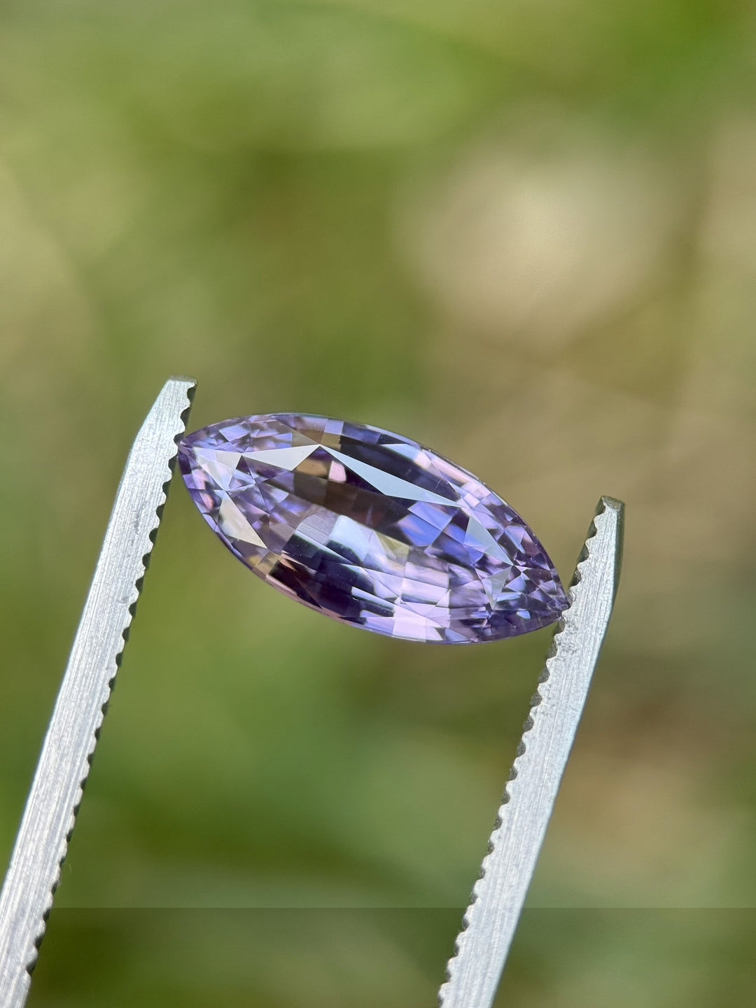 3.08CT Sapphire: Violet Purple Precision Marquise Brilliant Cut
