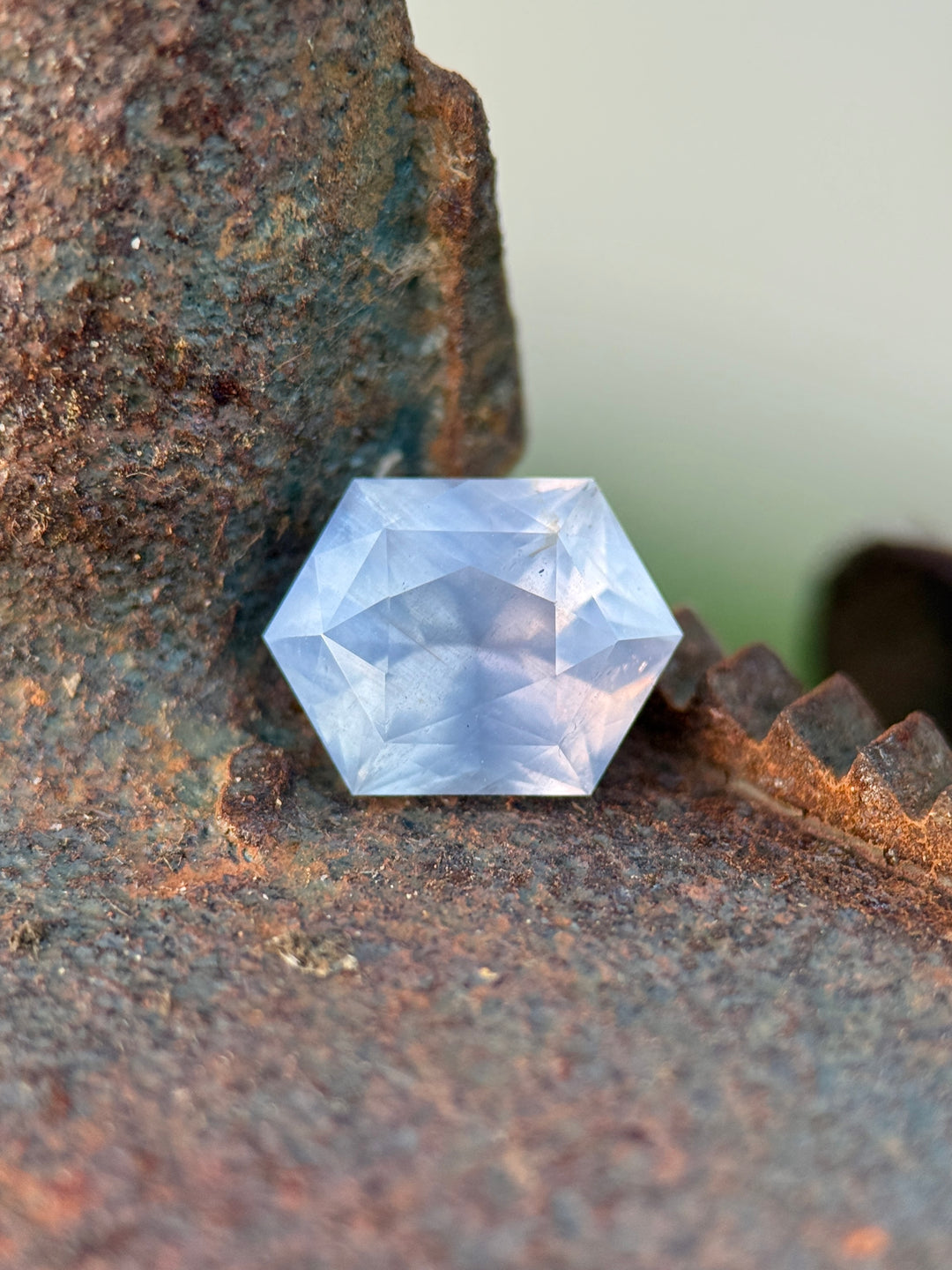 2.90CT Sapphire: Lavender Lilac Precision Custom Hexagon Mixed Cut