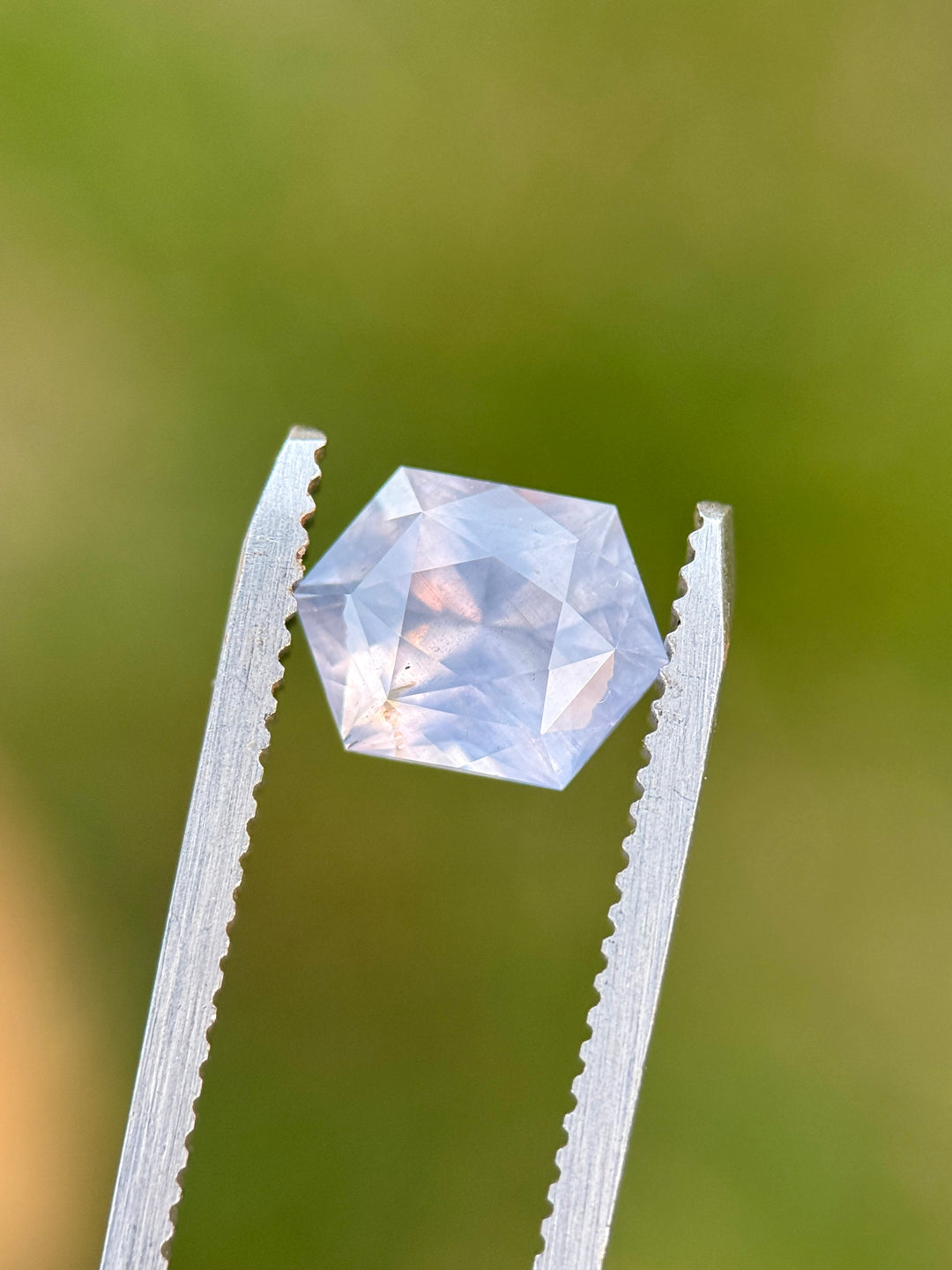 2.90CT Sapphire: Lavender Lilac Precision Custom Hexagon Mixed Cut
