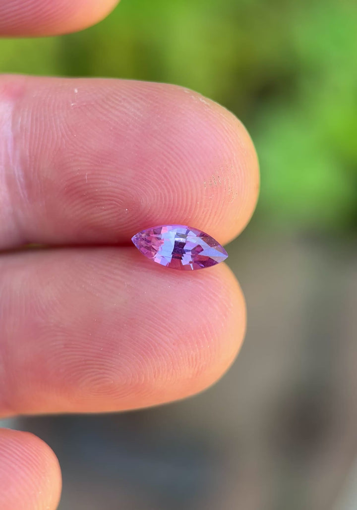 1.42CT Sapphire: Vibrant Grape Violet Purple Precision Marquise Mix Cut