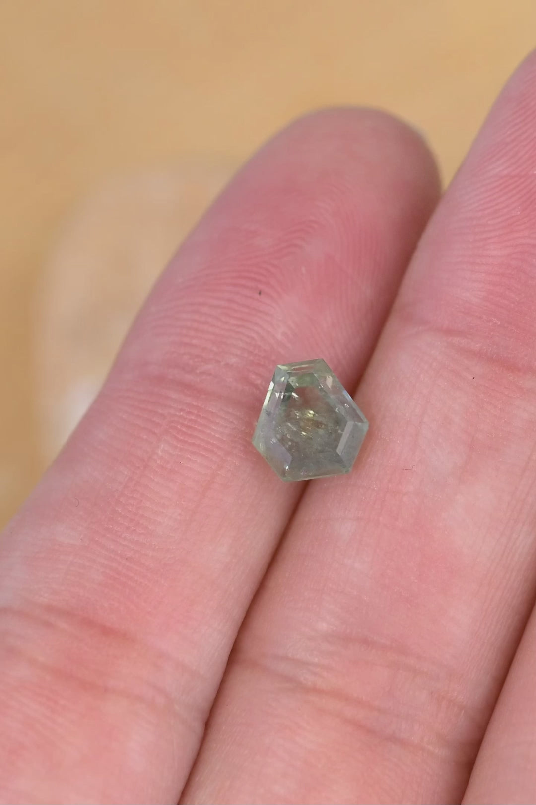 2.11CT Sapphire: Teal Blue Green Shield Step Cut