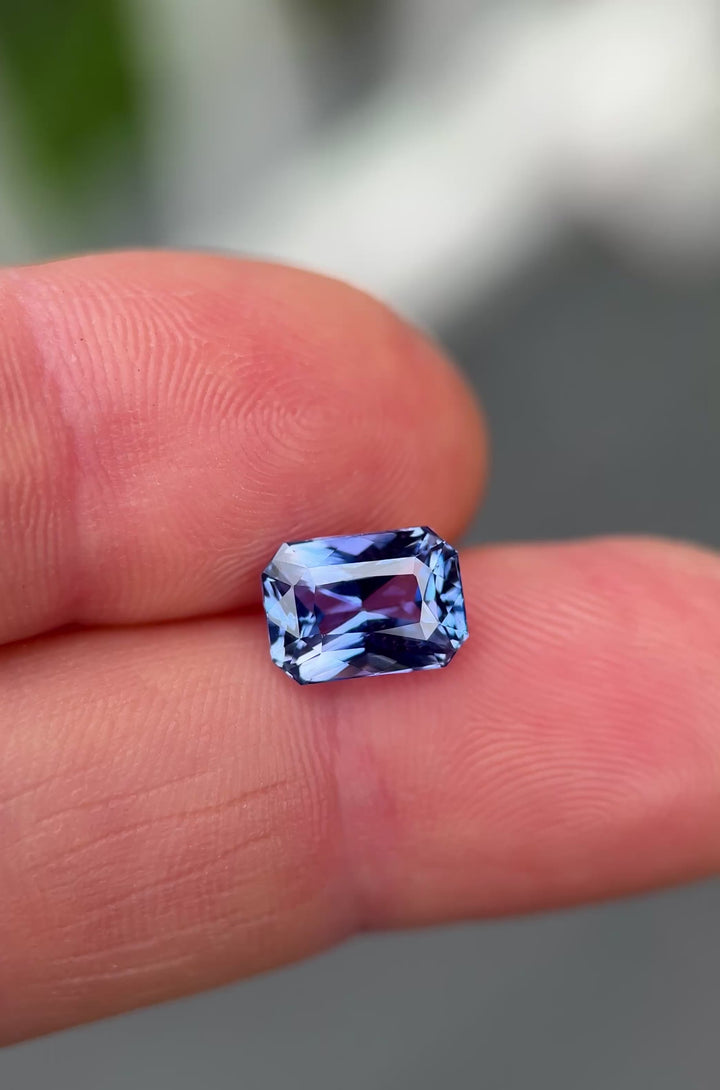 3.16CT Sapphire: Cornflower Blue Precision Custom Radiant Cut
